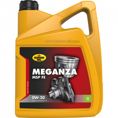 Синтетичне моторне масло 0W20 MEGANZA MSP FE 5L (Renault RN17 FE) 36787 KROON OIL (Нидерланды)