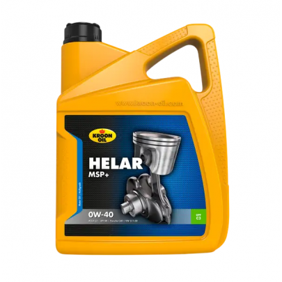 Синтетичне моторне масло 0W40 HELAR MSP 5L (BMW LL-04, GM DEXOS 2, MB 229.31, MB 229.51, MB 229.52, PORSCHE C40, RENAULT RN 0700, RENAULT RN 0710, VW 511.00) 38191 KROON OIL (Нідерланди)