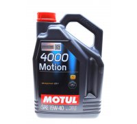 Напівсинтетичне моторне масло 15W40 4000 Motion 5L (МВ 229.1) 386406 MOTUL (Франція)