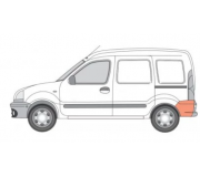 Ремонтная часть крила задняя левая Renault Kangoo 2003-2008 6504-03-6010583P BLIC (Польша)