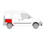 Ремонтная часть крила заднего правого Renault Kangoo 2003-2008 6504-03-6010582P BLIC (Польша)