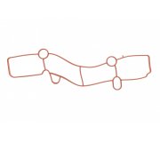 Прокладка колектора впускного Ford Focus 3 / Форд Фокус 3 1.5 (бензин) 2011-2018 461.120 ELRING (Німеччина)