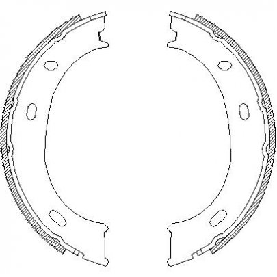 Колодки ручника (без пружинок) VW LT 28-35 1996-2006 4710.01 Remsa (Іспанія)
