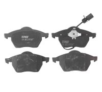 Тормозные колодки передние (R16, PR= D3A, M3L, MC0, MG8) Volkswagen Sharan / Фольксваген Шаран 1995-2010 GDB1440 TRW (Германия)