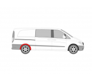 Ремонтная часть крила заднего правого (брызговик) MB Vito 639 2003- 50408416 POLCAR (Польша)