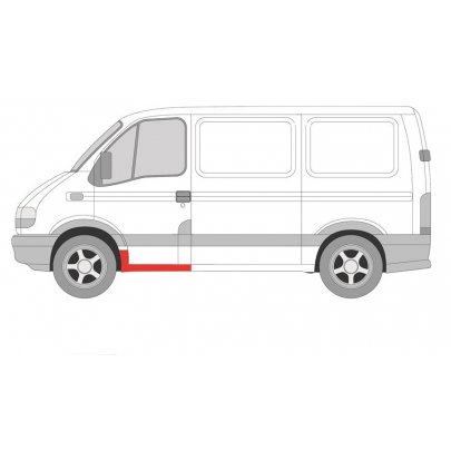 Ремонтна частина поріг передніх дверей лівий Iveco Daily V 2011-2014 5088043 KLOKKERHOLM (Данiя)