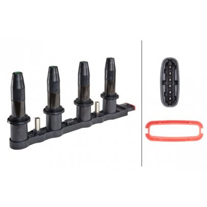 Котушка запалювання (6-pin) Opel Zafira B / Опель Зафіра Б 1.6 (бензин) 2005–2015 5DA193175-331 HELLA (Німеччина)