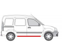 Ремонтна частина порогу правого Nissan Kubistar 2003-2008 6010014 KLOKKERHOLM (Данія)