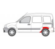 Ремонтная часть крила заднего левого (арка) Nissan Kubistar 2003-2008 6010583 KLOKKERHOLM (Дания)