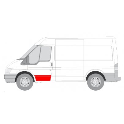 Ремонтна частина передніх дверей лівої Ford Transit VI 2006-2014 6013-00-2509121K BLIC (Польща)