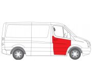 Ремонтна частина передніх дверей правих VW Crafter 2006- 6015-00-3548124P BLIC (Польща)