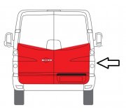 Ремонтна частина задніх дверей правих VW Crafter 2006- 6016-00-3548154P BLIC (Польща)