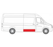 Ремонтная часть сдвижных дверей правих  VW Crafter 2006- 6508-01-3548150P BLIC (Польша)