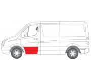 Ремонтна частина передніх дверей лівих (висота 390мм) VW Crafter 2006- 6015-00-3548121P BLIC (Польща)