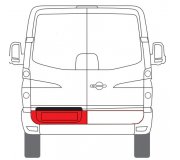 Ремонтная часть заднех дверей левих VW Crafter 2006- 3547151 KLOKKERHOLM (Дания)