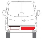 Ремонтна частина задніх дверей правих  VW Crafter 2006- 6016-00-3548152P BLIC (Польща)