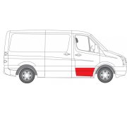 Ремонтная часть передней двери правий (высота 310мм) VW Crafter 2006- 6015-00-3548126P BLIC (Польша)