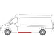 Ремонтная часть порога левая MB Sprinter 906 06- 6505-06-3548001P BLIC (Польша)