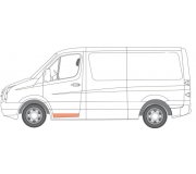 Ремонтна частина передніх дверей лівої (внутрішня) MB Sprinter 906 06- 6015-00-3548131P BLIC (Польща)