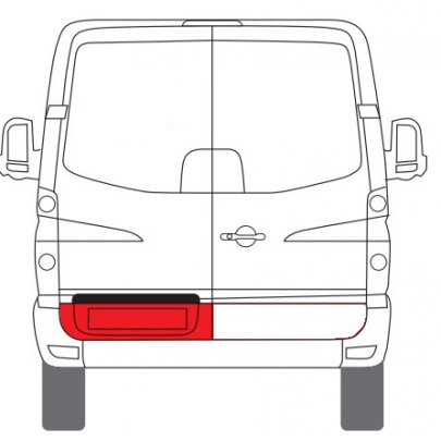Запчастина задніх лівих дверей MB Sprinter 906 06-  6016-00-3548151P BLIC (Польща)