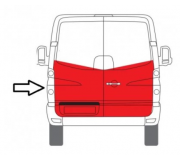 Ремонтна частина задніх дверей правих  VW Crafter 2006- 6016-00-3548154P BLIC (Польща)