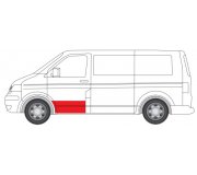 Ремонтна частина передніх дверей ліва (висота 300мм) VW Transporter T5 2003-6015-00-9568121P BLIC (Польща)