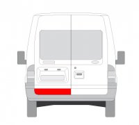 Ремонтна частина задніх дверей лівої Ford Transit VI 2006-2014 6016-00-2509171P BLIC (Польща)