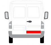 Ремонтная часть задней двери правой (14см) VW LT 1996-2006 6016-00-3546157P BLIC (Польша)