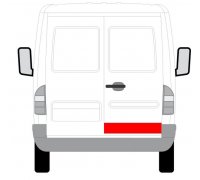 Ремонтна частина задніх дверей правої (14см) VW LT 1996-2006 6016-00-3546157P BLIC (Польща)