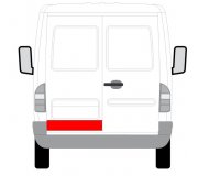 Ремонтная часть задней двери левой (14см) VW LT 1996-2006 6016-00-3546157P BLIC (Польша)