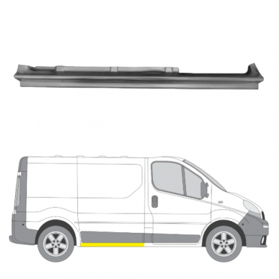 Ремонтная часть порог правый Renault Trafic II / Opel Vivaro A / Nissan Primastar 01-14 60264221 POLCAR (Польша)
