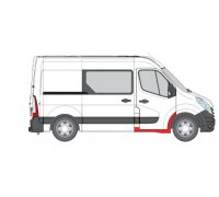 Ремонтна частина правого порогу (двері кабіни) Opel Movano B 2010- 6089042 KLOKKERHOLM (Дания)