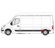 Ремонтная часть бока (спереди слева,длина:48.5см) Opel Movano B 2010- 6089561 KLOKKERHOLM (Дания)