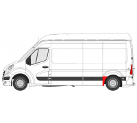 Ремонтная часть бока (спереди слева,длина:48.5см) Opel Movano B 2010- 6089561 KLOKKERHOLM (Дания)