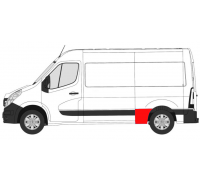 Ремонтная часть бока (спереди справа, длина:50см) Opel Movano B 2010- 6089564 KLOKKERHOLM (Дания)
