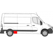 Ремонтная часть бока (спереди справа, длина 39 см, комплектация L2) Opel Movano B 2010- 6089566 KLOKKERHOLM (Дания)