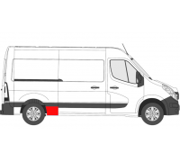 Ремонтная часть бока (спереди справа, длина 39 см, комплектация L2) Opel Movano B 2010- 6089566 KLOKKERHOLM (Дания)