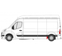 Ремонтная часть бока (спереди слева, длина 30 см, комплектация L1/L3/L4) Opel Movano B 2010- 6089567 KLOKKERHOLM (Дания)