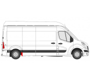 Ремонтная часть бока (спереди справа, длина 30 см, комплектация L1/L3/L4) Opel Movano B 2010- 6089568 KLOKKERHOLM (Дания)