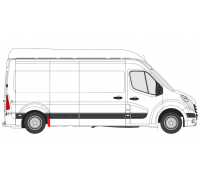 Ремонтная часть бока (спереди справа, длина 30 см, комплектация L1/L3/L4) Opel Movano B 2010- 6089568 KLOKKERHOLM (Дания)