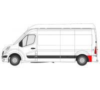 Ремонтная часть кузова сзади слева (L1/L2/L3/L4) Opel Movano B 2010- 6089601 KLOKKERHOLM (Дания)