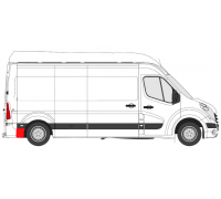 Ремонтная часть бока (сзади справа, нижняя часть, комплектация L1/L2/L3/L4) Opel Movano B 2010- 6089604 KLOKKERHOLM (Дания)