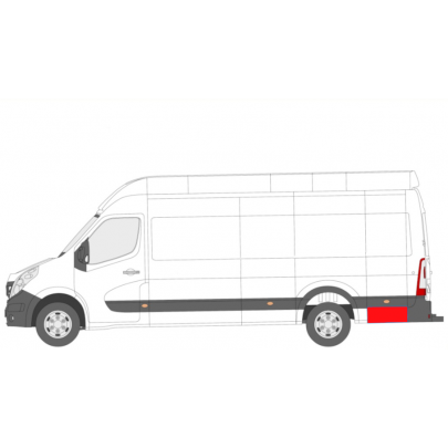 Ремонтная часть бока (65см/320мм,комплектация L4) Opel Movano B 2010- 6089609 KLOKKERHOLM (Дания)