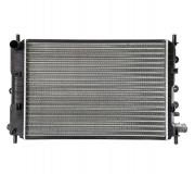 Радіатор охолодження (з кондиціонером) Fiat Doblo 1.4 / 1.6 (бензин) 01-11 017-017-0045 ABAKUS (Польща)