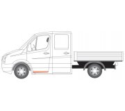 Ремонтная часть передней двери левой (внутренная) VW Crafter 2006- 6015-00-3548130P BLIC (Польша)