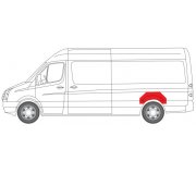 Ремонтная часть боковой панели кузова левая (задня частина) VW Crafter 2006- 6504-03-3547591K BLIC (Польша)