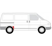 Ремонтна частина крила задняя правая  VW Transporter T4 90-03 6504-03-9558571P BLIC (Польша)