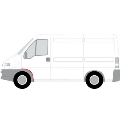 Ремонтна частина крила передня ліва (задня частина) Fiat Ducato / Citroen Jumper / Peugeot Boxer 1994-2006 6504-03-2092331K BLIC (Польща)