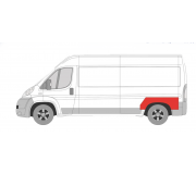 Ремонтная часть крила заднего левого (арка) Fiat Ducato II / Citroen Jumper II / Peugeot Boxer II 2006- 2097531 KLOKKERHOLM (Дания)