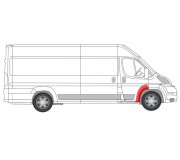 Ремонтна частина крила переднього правого (задня частина) Fiat Ducato II / Citroen Jumper II / Peugeot Boxer II 2006- 2097332 KLOKKERHOLM (Данія)